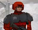 Imperial Guardsman in Red and Grey Camouflage