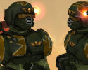 Kasrkin and sergeant in 'Thunder camo'